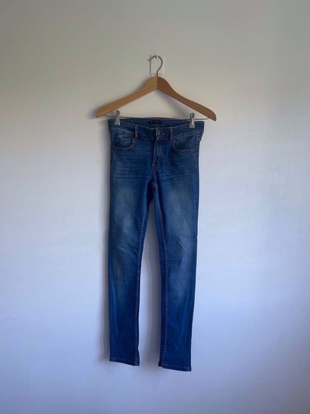 Jeans Massimo Dutti skinny azul