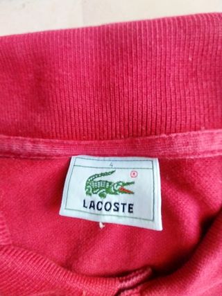 Polo Lacoste vintage rossa