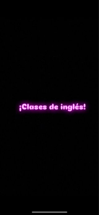 clases particulares de inglés.