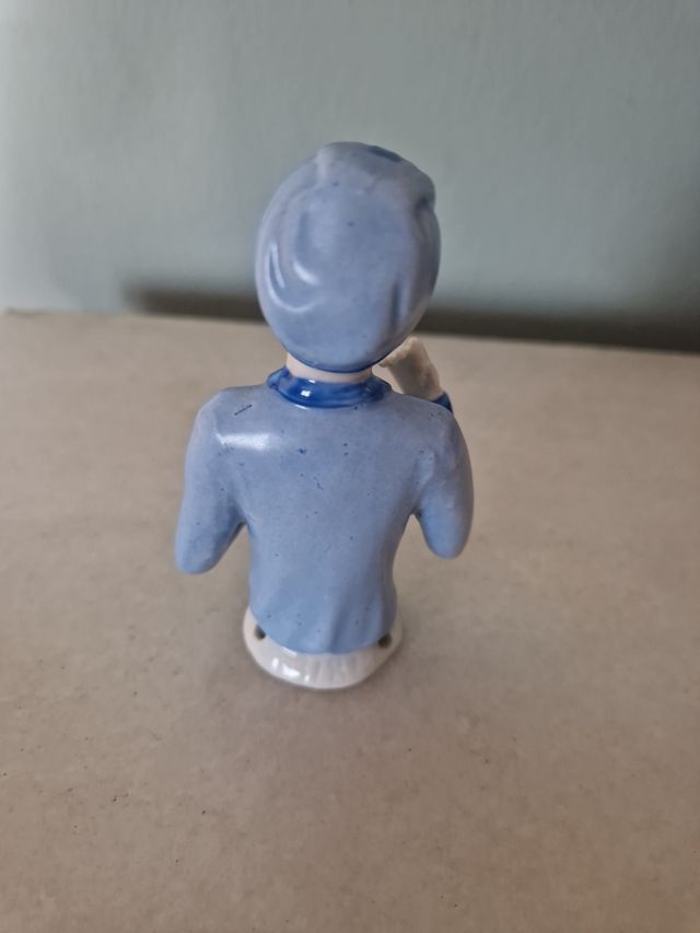 Half doll azul Art Nouveau