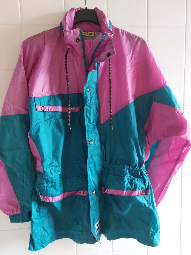 Giacca Salewa rosa e verde acqua, Tg XL