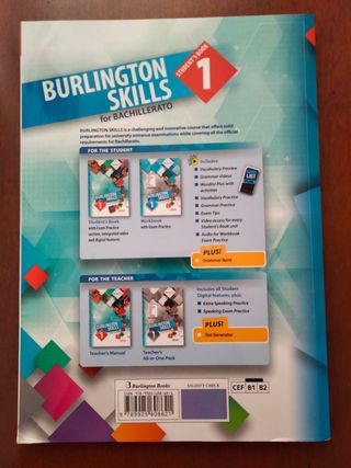 LIBRO DE INGLÉS 
BURLINGTON SKILLS 1 BACH STS 2023