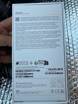 iPhone 16pro Blanco- Como nuevo