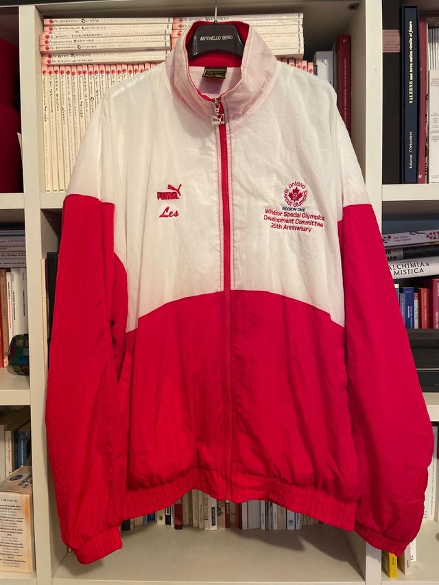 Giacca Puma vintage Canada 90s rave parachute XL