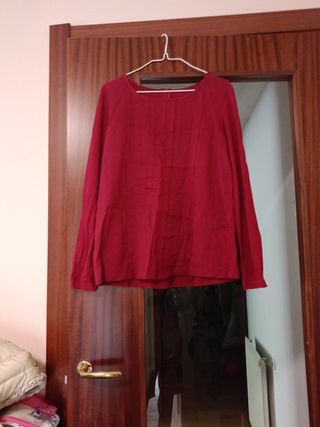 Camisola roja manga larga
