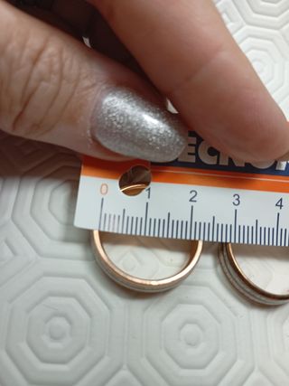 Anelli coppia oro rosa placcato
