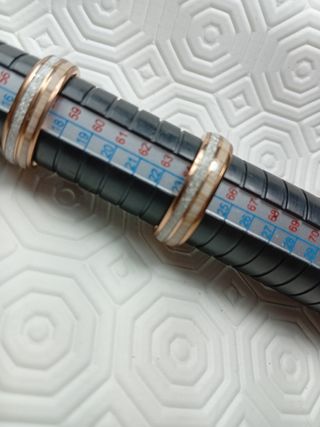Anelli coppia oro rosa placcato