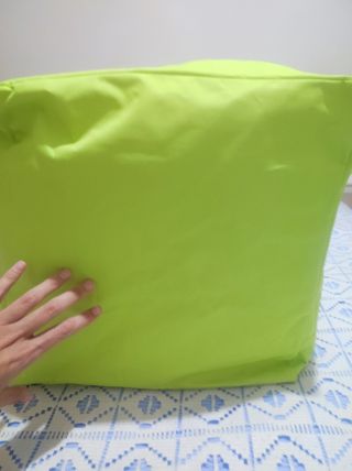 Puff hinchable color verde lima