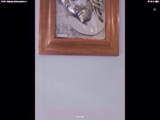 Cuadro Jesús - Madera y metal