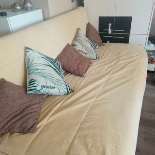Sofá cama beige 3 plazas