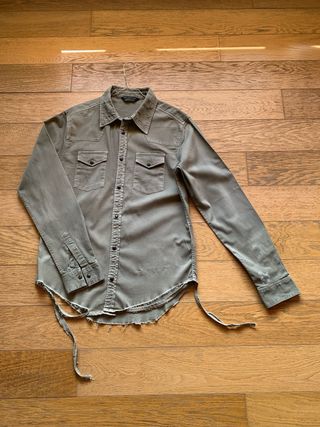Camicia verde militare – effetto vintage