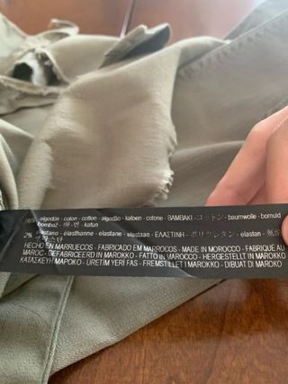 Camicia verde militare – effetto vintage