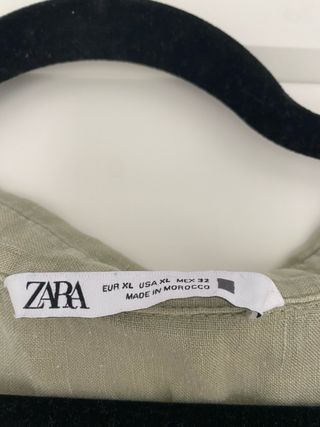 Blusa Zara verde oliva