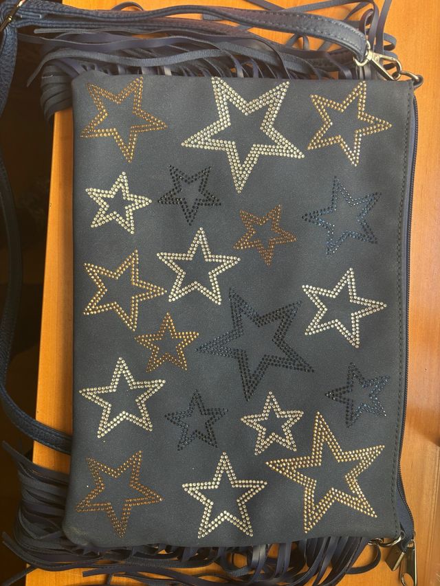 Bolso fiesta azul con estrellas