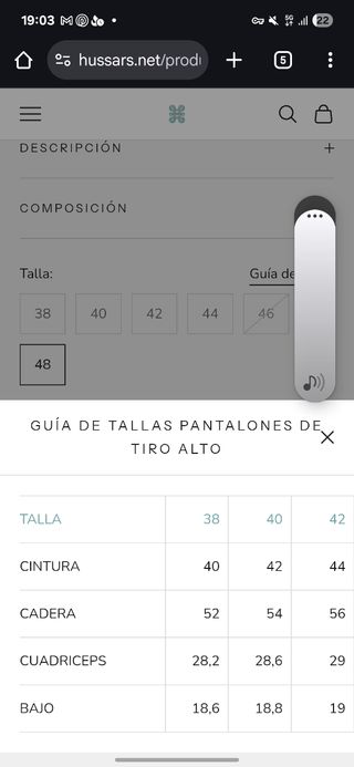 Pantalon Hussars 100% lana gris