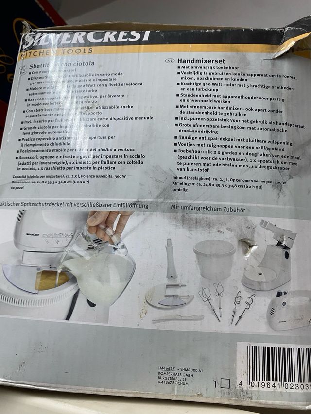 Batidora de mano SilverCrest 300W