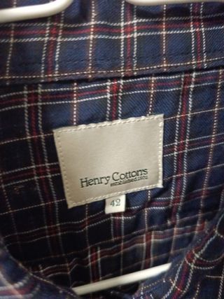 Camisa cuadros azul marino