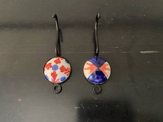 2 Perchas de cerámica | Ganchos pared