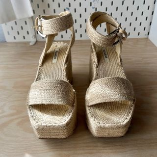 Sandalias plataforma Pull&Bear beige