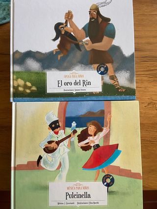 colección de 25 libros, música y ópera para niños