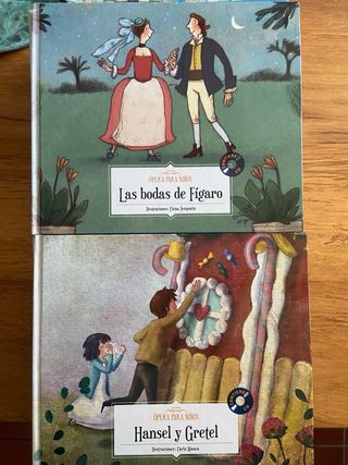 colección de 25 libros, música y ópera para niños