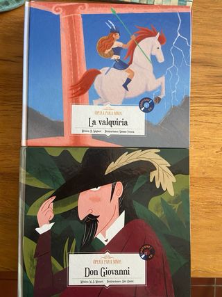 colección de 25 libros, música y ópera para niños