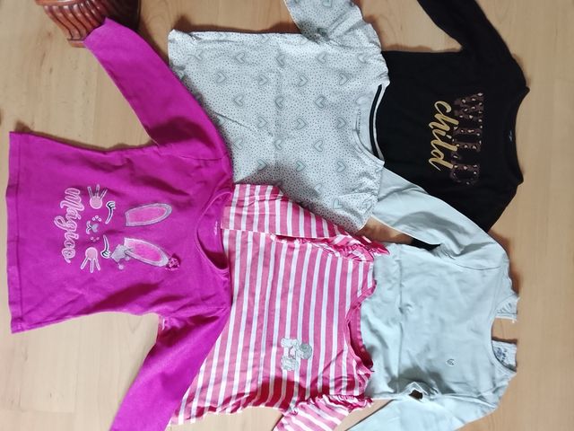 5 Camisetas niña