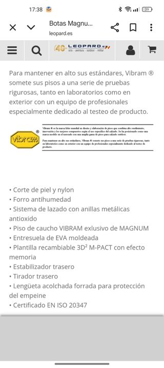 Botas Magnum Elite Spider 8.0