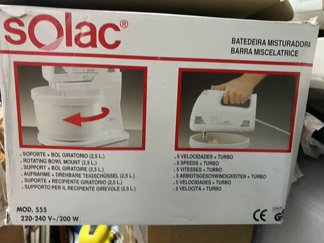 Batidora Solac con tazón giratorio