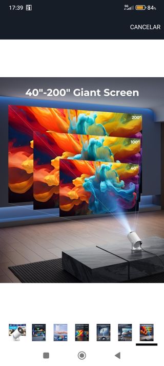 Min proyector LED blanco 4K nuevo a estrenar 