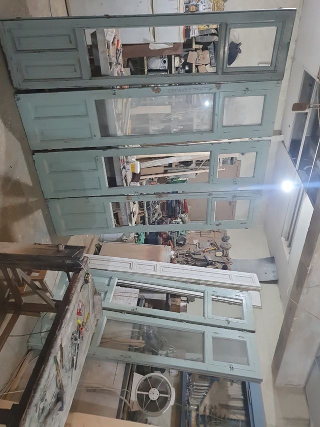 Puertas antiguas de balcón - 6 unidades