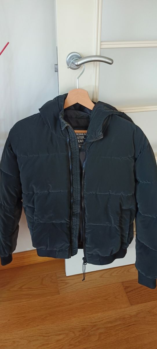 Chaqueta bomber negra mujer - Talla S