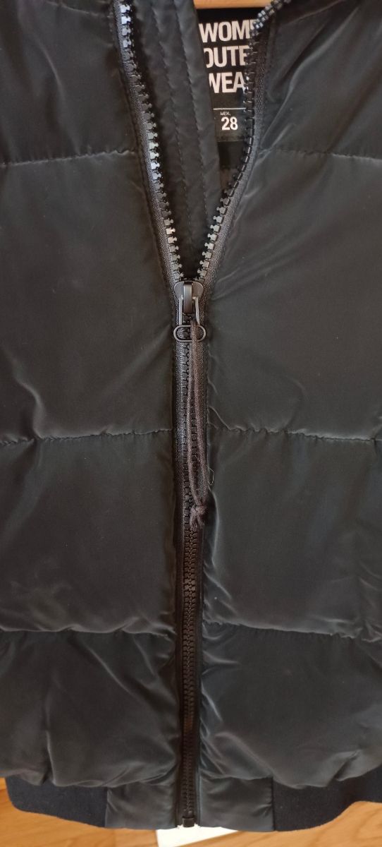 Chaqueta bomber negra mujer - Talla S