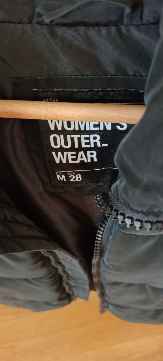 Chaqueta bomber negra mujer - Talla S