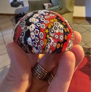 Murrina Veneziana: Sfera colorata fermacarte 
