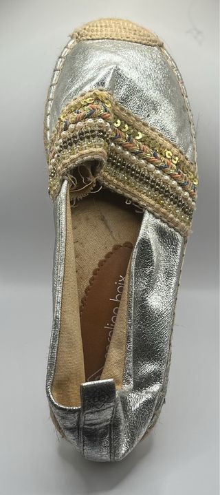 Zapato plano Carolina Boix plata