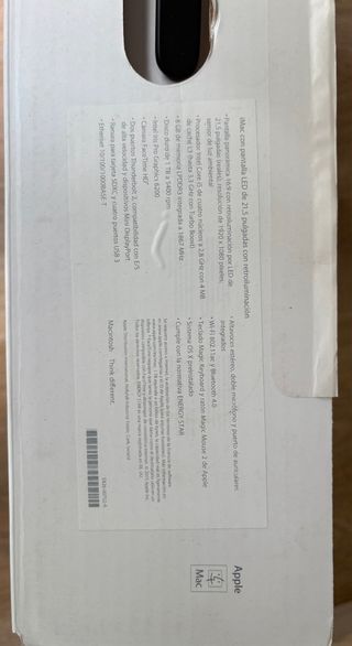 iMac finales del 2015 plata. 
