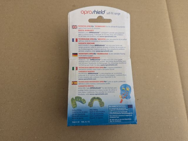 Paradenti Protector Dental Opro Shield Silver