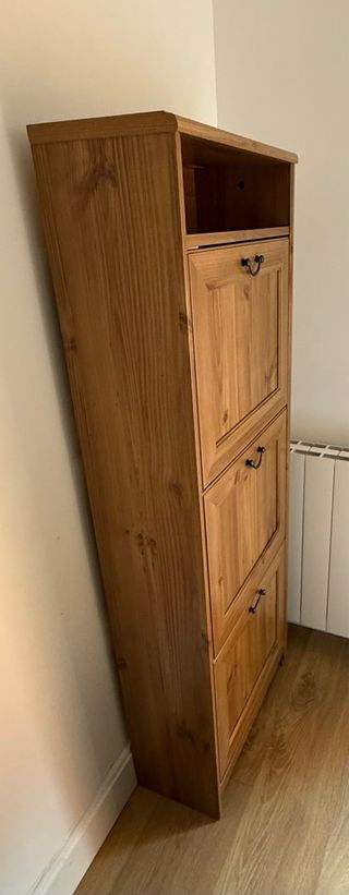 Zapatero madera 3 cajones