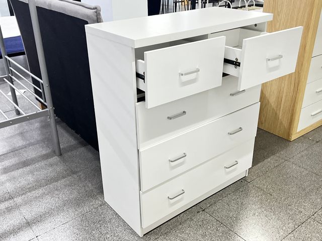 Cómoda 5 cajones - Blanca - NUEVA!!