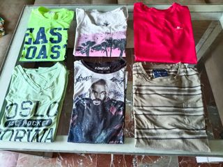 Lote 6 camisetas tallas M,L y XL.