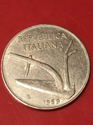 Moneta 10 Lire Italia 1969