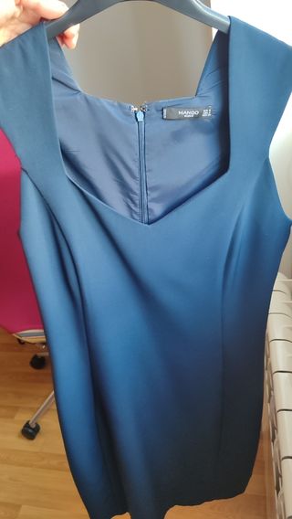 Vestido Mango azul marino - Talla S
