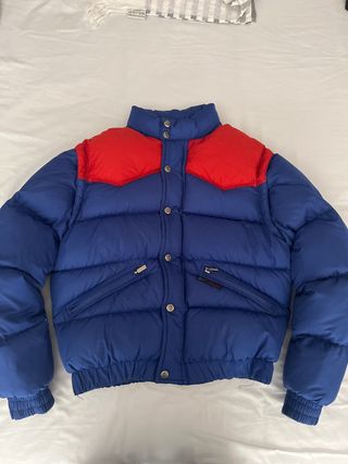 Plumífero Verlac azul y rojo - Talla L