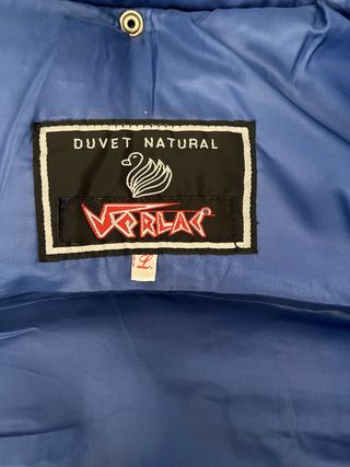 Plumífero Verlac azul y rojo - Talla L
