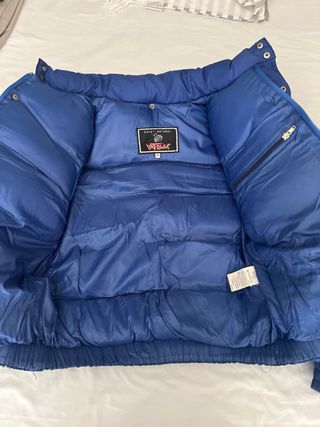 Plumífero Verlac azul y rojo - Talla L