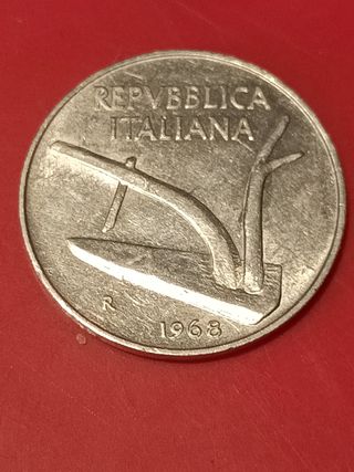 Moneta 5 Lire Italia 1968