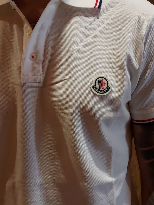 Polo Moncler blanco - Talla M