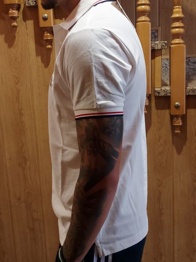 Polo Moncler blanco - Talla M