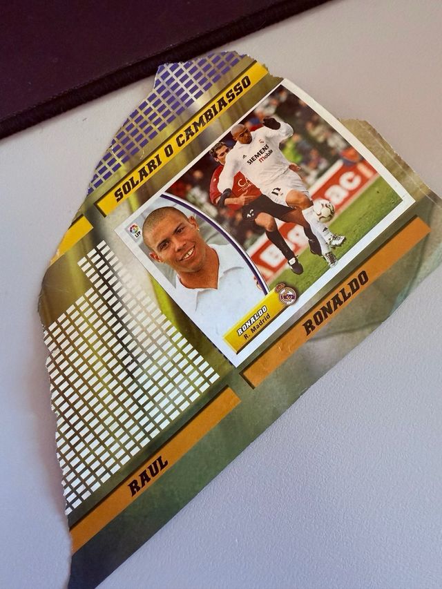 Cromo de Ronaldo en el R. Madrid